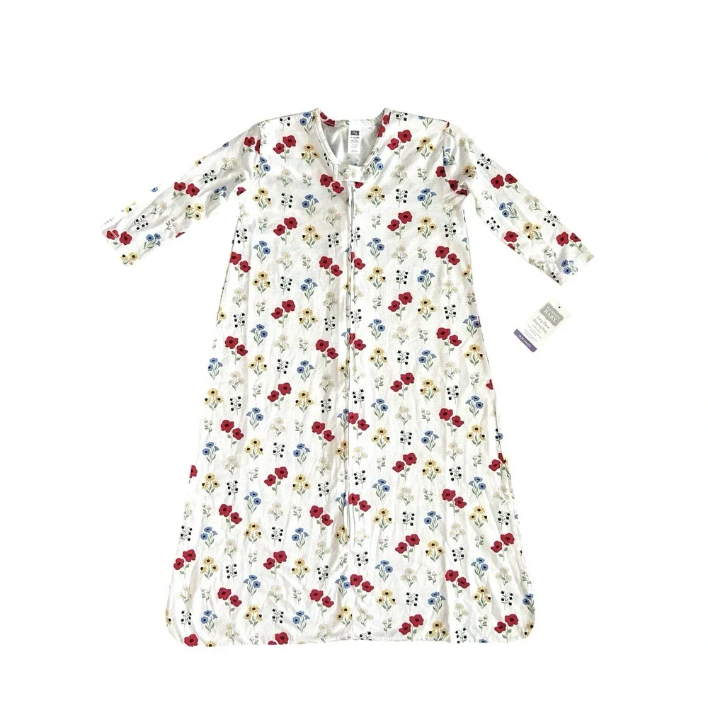 Hudson Baby Long Sleeve Cotton Jersey‎ Sleeping Bag Wildflowers 18-24 Months